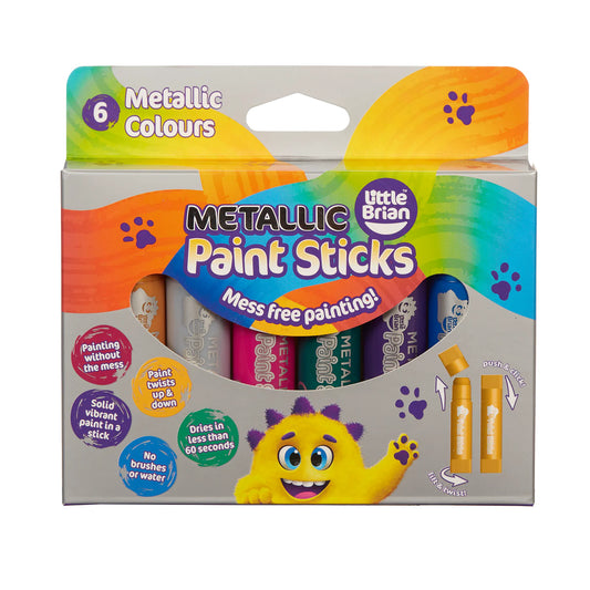 Little Brian Paint Sticks - Metallic (Pack of 6)