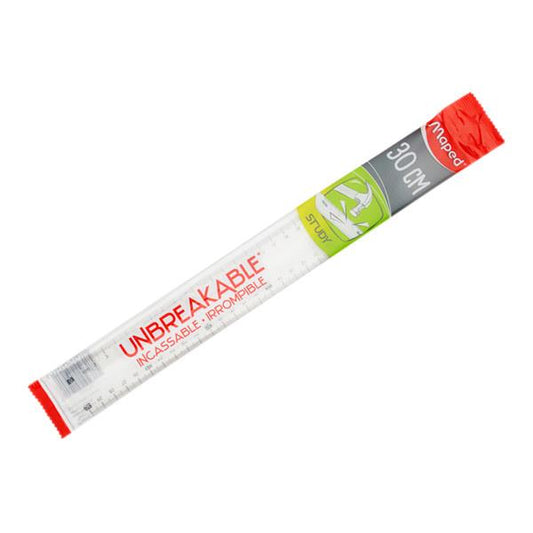 Maped 30cm Unbreakable Ruler - Translucent