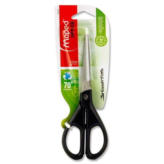 Maped Essentials 17cm Scissors - Green