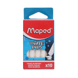Maped Chalk White'peps (10 Pack)