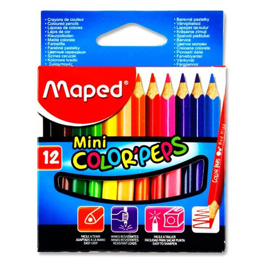 Maped 12 Colorpeps Mini Colouring Pencils