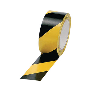 Vinyl Tape Hazard Yellow/Black 50mmx33m (Pack of 6) PVC-50-33-HAZYB