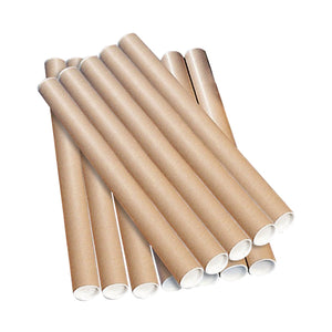 Postal Tube 760x76mm Brown Kraft (Pack of 12) PT-076-15-0760