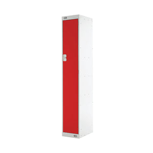 Single Compartment Locker 300x300x1800mm Red Door MC00005
