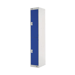 Two Compartment Locker 300x450x1800mm Blue Door MC00043