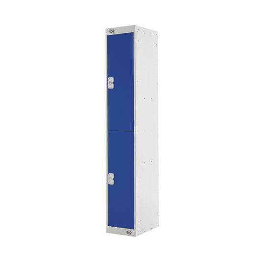Two Compartment Locker 300x450x1800mm Blue Door MC00043