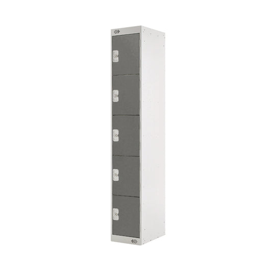 Five Compartment Locker 300x450x1800mm Dark Grey Door MC00063