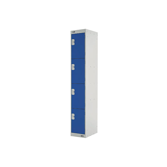Four Compartment Express Standard Locker 300x450x1800mm Blue Door MC00160