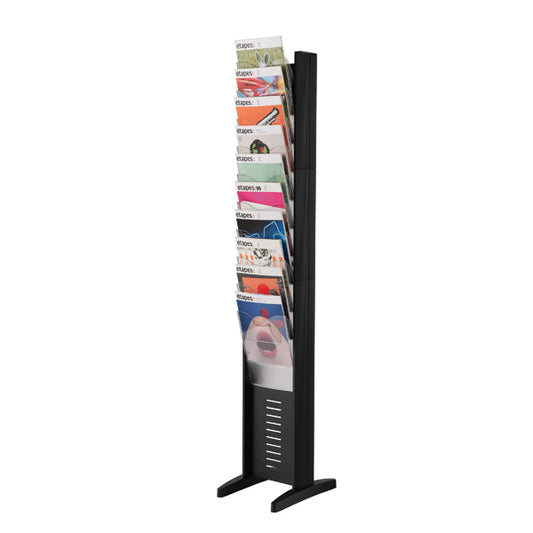 Fast Paper Black A4 10 Compartment Display with stand base (Slim design) 278.01