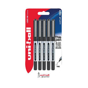Uni-Ball UB-150 Eye Rollerball Pen Fine Black (Pack of 5) 153544322