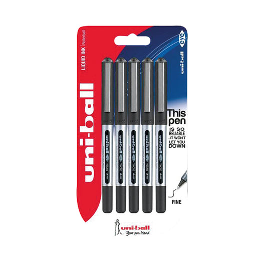 Uni-Ball UB-150 Eye Rollerball Pen Fine Black (Pack of 5) 153544322