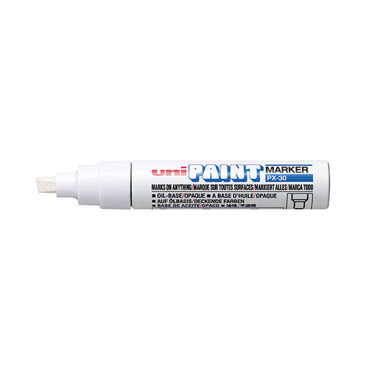 Unipaint PX-30 Paint Marker Broad Chisel White (Pack of 6) 151183000