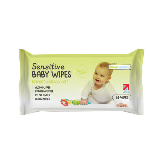 MEDISANITIZE BABY WIPES FP X60 PK12