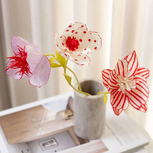 Mini Craft Kit Crepe Paper - Pastel Flowers