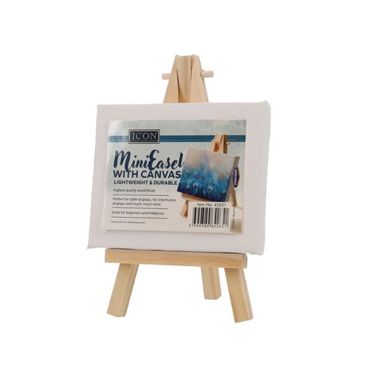 Mini Easel With Canvas (100 x 80 x 1mm)
