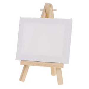 Mini Easel With Canvas 