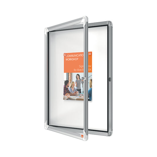 Nobo Premium Plus Magnetic Lockable Notice Board 4xA4 1902557