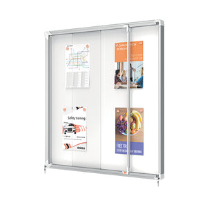 Nobo Premium Plus Outdoor Magnetic Lockable Notice Board 12xA4 1902581