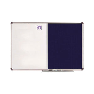 Nobo Classic Combination Felt/Steel Noticeboard 1200x900mm Blue 1902258