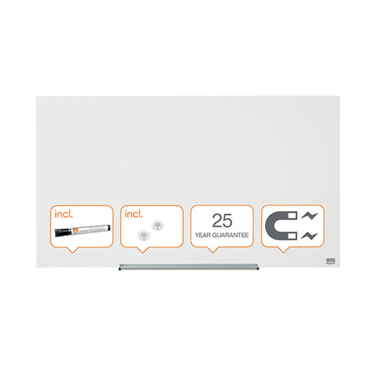 Nobo Impression Pro Glass Magnetic Whiteboard 1000 x 560mm 1905176