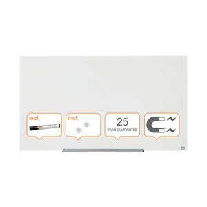 Nobo Impression Pro Glass Magnetic Whiteboard 1260 x 710mm 1905177