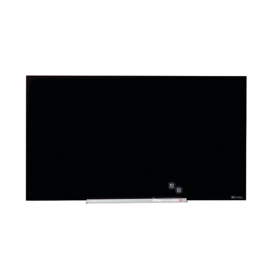 Nobo Impression Pro Glass Magnetic Whiteboard 1260x710mm Black 1905181