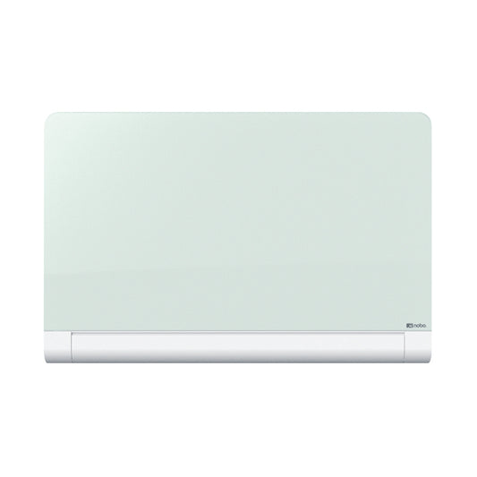 Nobo Impression Pro Glass Magnetic Whiteboard Concealed Pen Tray 1900x1000mm White 1905193