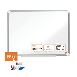 Nobo Premium Plus Steel Magnetic Whiteboard 900 x 600mm1915155