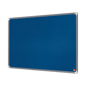 Nobo Premium Plus Felt Notice Board 600 x 450mm Blue 1915187