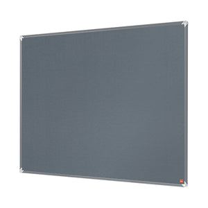 Nobo Premium Plus Felt Notice Board 600 x 450mm Grey 1915194
