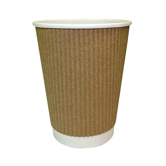 Cup 8oz Kraft Ripple (Pack of 500) NU903001