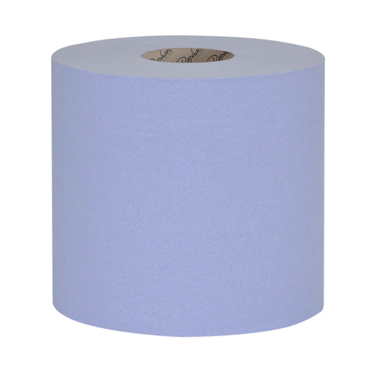 Raphael 1Ply Blue Roll Towel 250m x 200mm (Pack of 6) RT1B250R