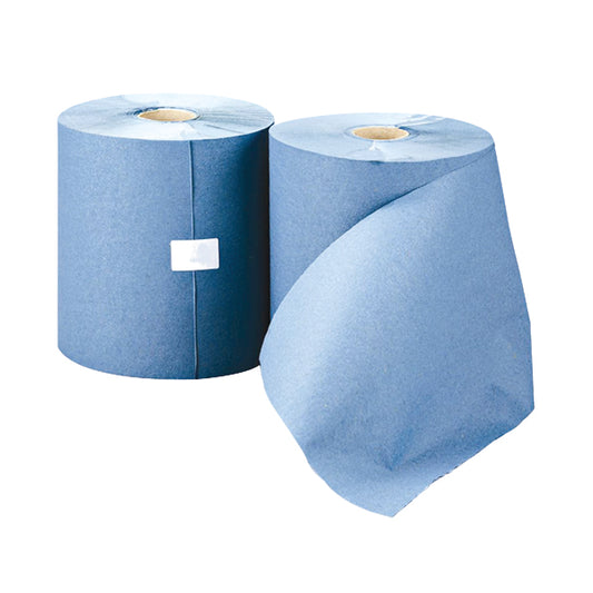 Leonardo 1-Ply Hand Towel Roll Blue (Pack of 6) RTB200NDS