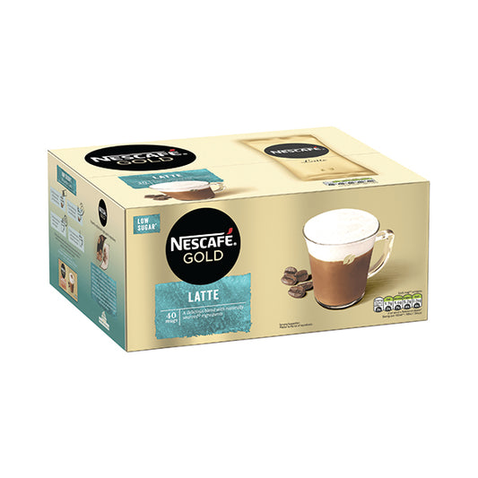 Nescafe Gold Latte Instant Coffee Sachets (Pack of 40) 12405013