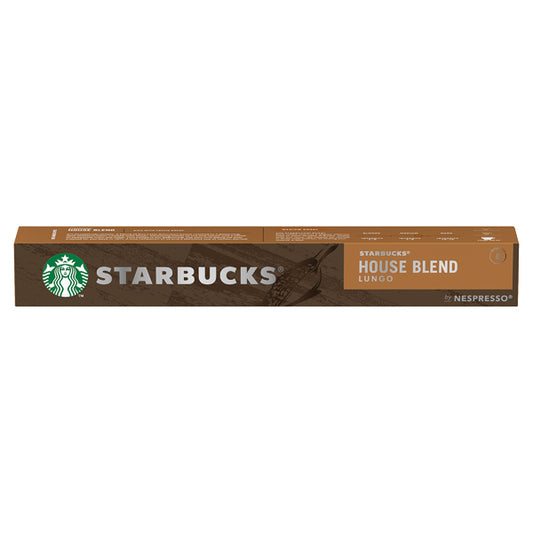 Nespresso Starbucks House Blend Lungo Coffee Pods (Pack of 10) 12423278