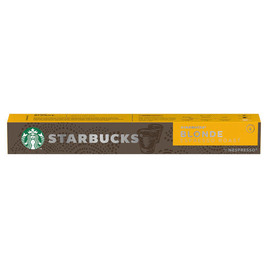 Nespresso Starbucks Blonde Roast Espresso Coffee Pods (Pack of 10) 12423392