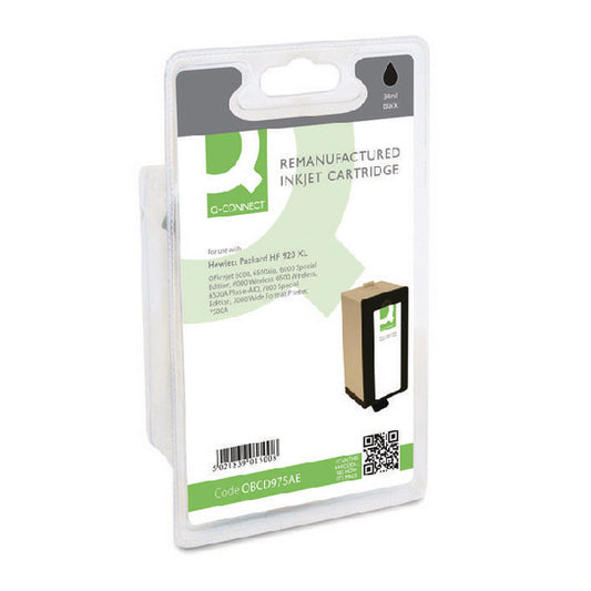 Q-Connect HP 920XL Remanufactured Black Inkjet Cartridge High Yield CD975AE