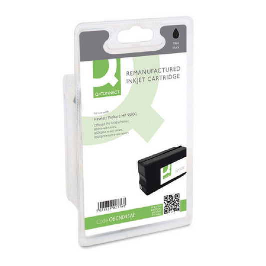 Q-Connect HP 950XL Remanufactured Black Inkjet Cartridge High Yield CN045AE