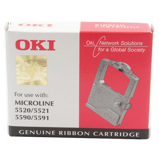 Oki Black Fabric Ribbon For Microline 5500 01126301