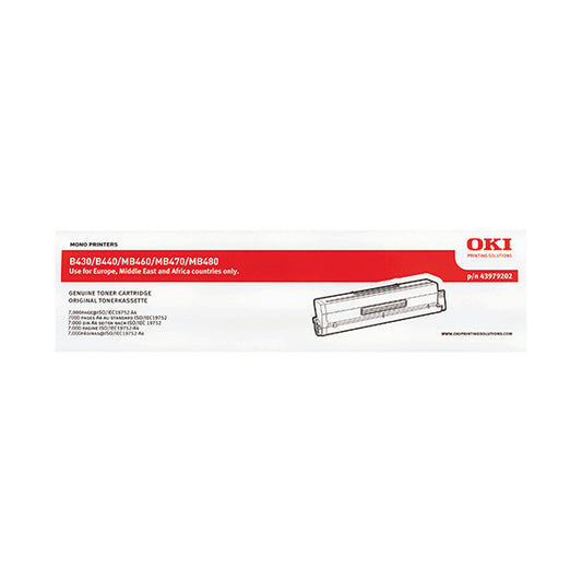 Oki Black Toner Cartridge High Capacity (Capacity: 7000 pages) 43979202
