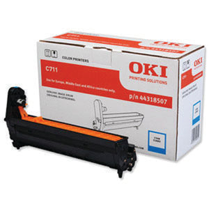 Oki C711 Cyan Image Drum 20K 44318507