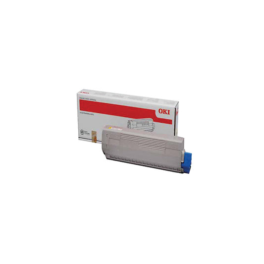 Oki Yellow Toner Cartridge (10,000 Page Capacity) 44844505