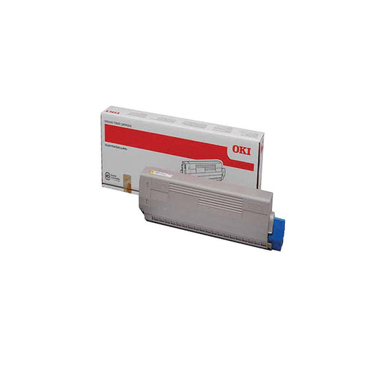 OKI C822 Toner Cartridge 7300 Page Capacity Yellow 44844613