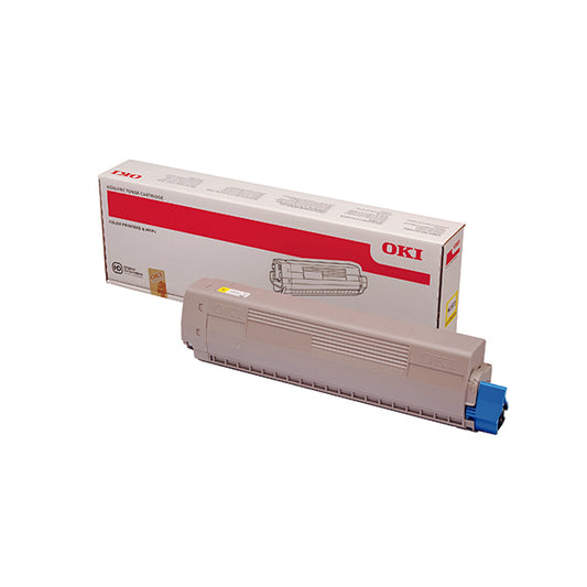Oki MC873 Yellow Toner 10000 Pages 45862814
