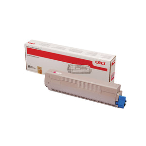 Oki MC853 MC873 7300 Pages Magenta Toner (7300 page capacity) 45862838