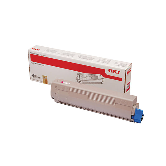 Oki MC853 MC873 7300 Pages Magenta Toner (7300 page capacity) 45862838