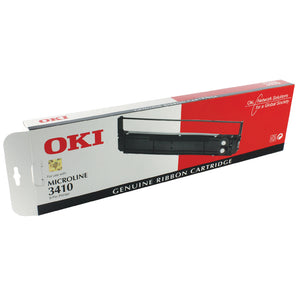 Oki Black Fabric Ribbon For Microline 3410 9002308