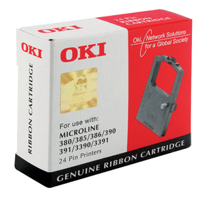 Oki Black Fabric Ribbon For Microline 390/391 9002309