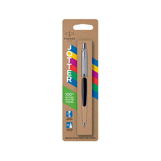 Parker Jotter Original Ballpoint Pen Medium Black Barrel Blue Ink 2096873