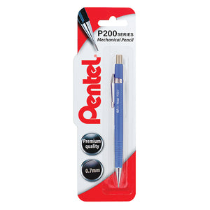 Pentel P200 Automatic Pencil Medium 0.7mm Blue Barrel XP207